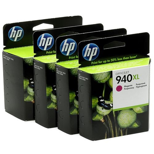 HP 940XL cartuccia d'inchiostro 4 pz Originale Resa elevata (XL) Nero, Ciano, Magenta, Giallo cod. C2N93AE