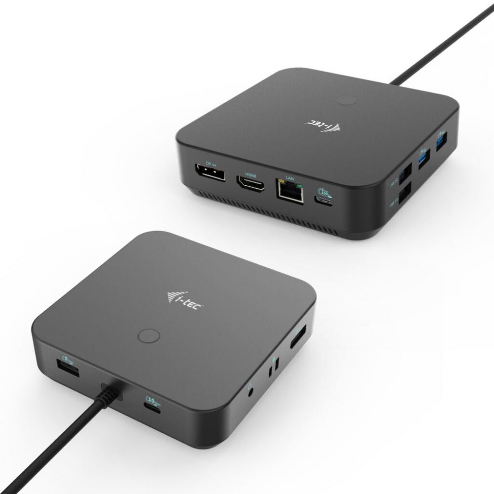 i-tec USB-C HDMI Dual DP Docking Station with Power Delivery 100 W + Universal Charger 100 W cod. C31TRI4KDPDPRO100