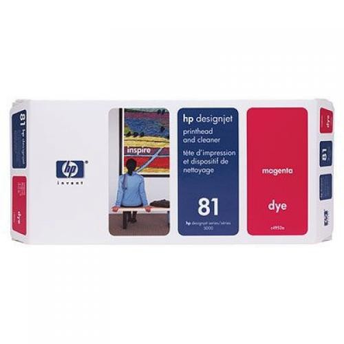 HP 81 Magenta Dye Printhead and Printhead Cleaner - C4952A