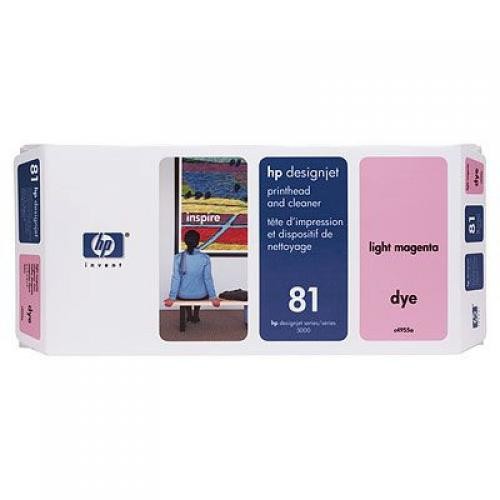 HP 81 Light Magenta Dye Printhead and Printhead Cleaner - C4955A
