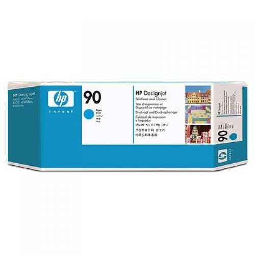 HP 90 Cyan Printhead and Printhead Cleaner - C5055A
