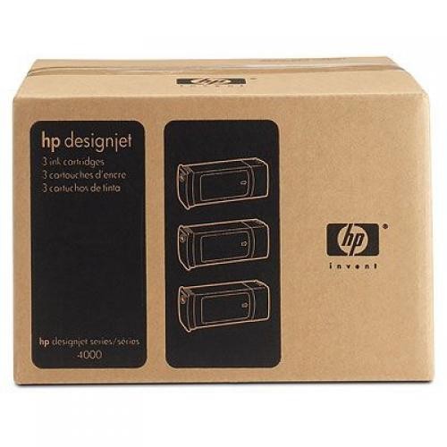 HP 90 3-pack 400-ml Yellow Ink Cartridges - C5085A