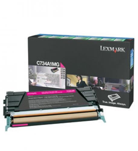 Lexmark C73x, X73x 6K magenta retourprogr. tonercartr. - C734A1MG