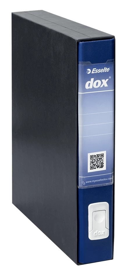 Esselte Dox 4 raccoglitore ad anelli A4 Nero, Blu cod. D26404