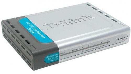 D-Link 5-Port 10/100Mbps Switch for SOHO - DES-1005D