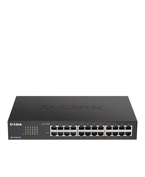 D-Link DGS-1100-24V2 switch di rete Gestito L2 Gigabit Ethernet (10/100/1000) 1U Nero cod. DGS-1100-24V2