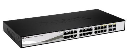 D-Link DGS-1210-26 switch di rete Gestito L2 Gigabit Ethernet (10/100/1000) 1U Nero, Grigio cod. DGS-1210-26