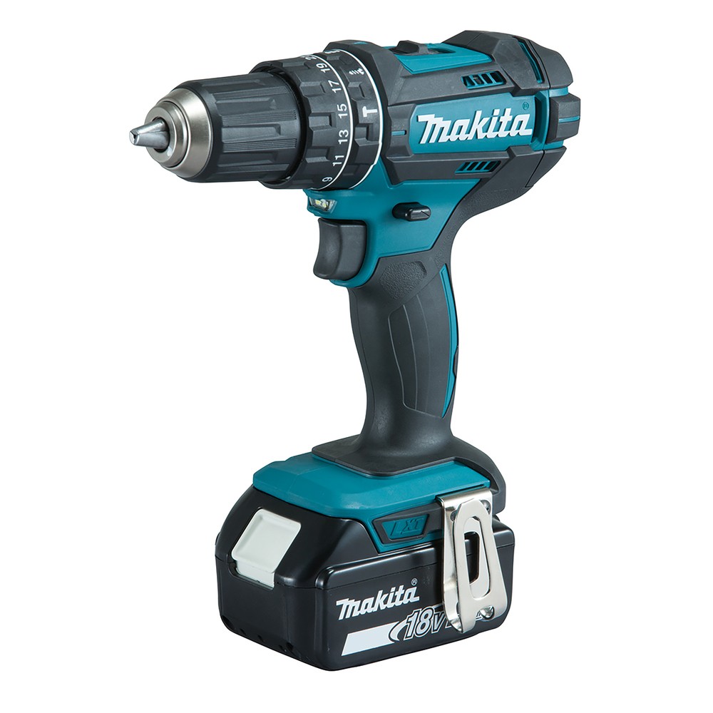 Makita DHP482RFX9 Akku-Schlagbohrschrauber 18V 1900 Giri/min Senza chiave 1,5 kg Nero, Verde cod. DHP482RFX9