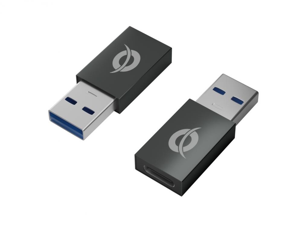 Conceptronic DONN10G adattatore per inversione del genere dei cavi USB A USB C Nero cod. DONN10G