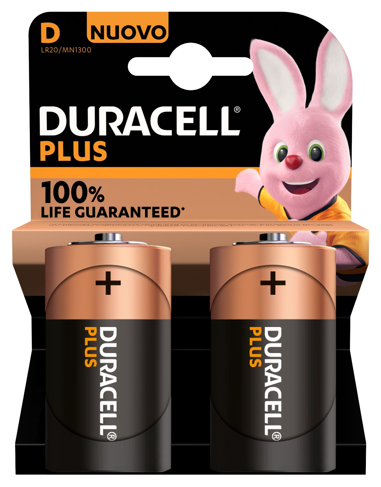 Duracell Plus 100 D B2 x10 cod. DU0401
