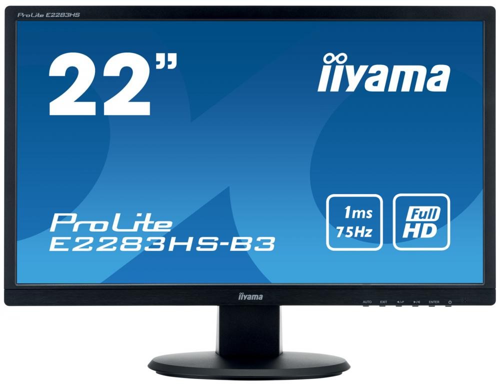 iiyama ProLite E2283HS-B3 LED display 54,6 cm (21.5") Full HD Opaco Nero cod. E2283HS-B3