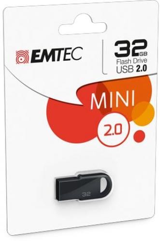 Emtec D250 Mini unità flash USB 32 GB USB tipo A 2.0 Nero cod. ECMMD32GD252