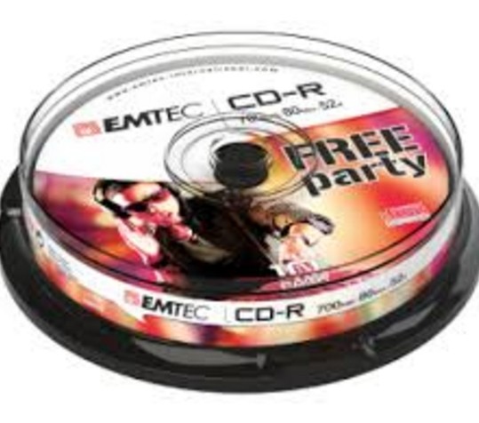 Emtec 52x, 10 pack CD-R 700 MB 10 pz cod. ECOC801052CB