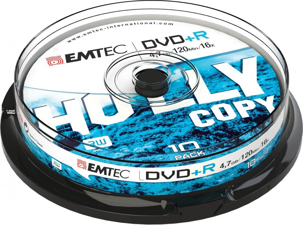 Emtec ECOVPR471016CB DVD vergine 4,7 GB DVD+R 10 pz cod. ECOVPR471016CB