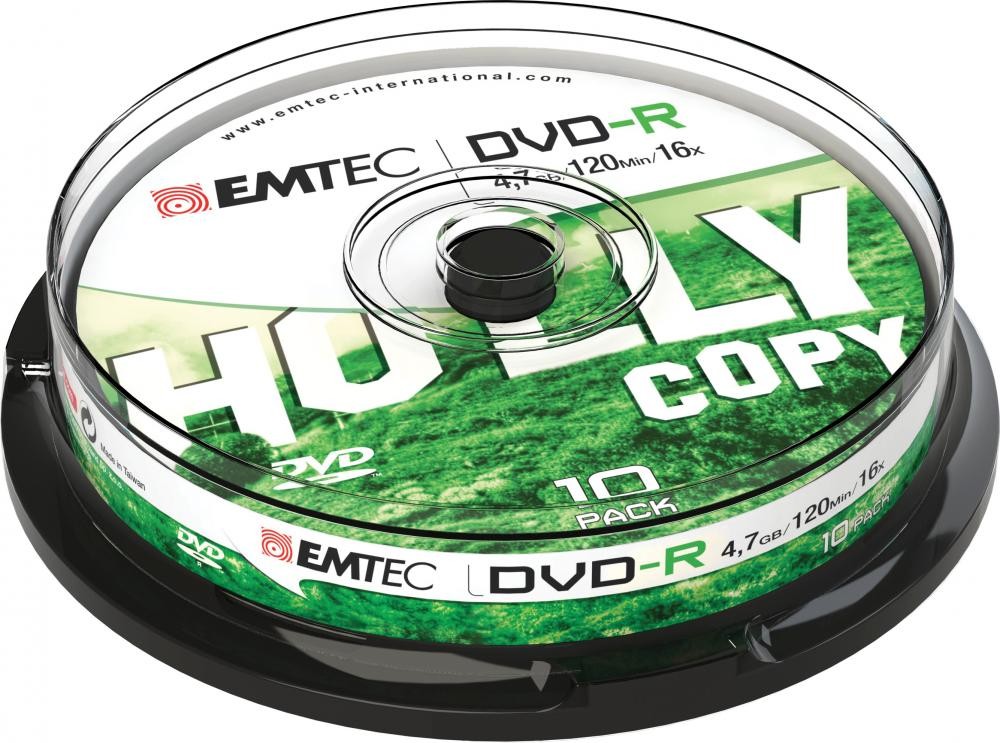Emtec ECOVR471016CB DVD vergine 4,7 GB DVD-R 10 pz cod. ECOVR471016CB