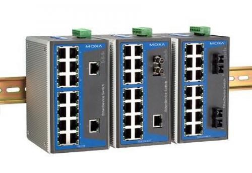 Moxa EtherDevice™ Switch EDS-316, Multi Mode, ST Connector (-40 - 75˚C) Non gestito cod. EDS-316-M-ST-T