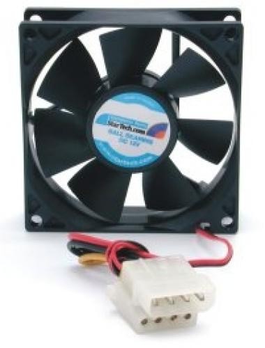 StarTech.com 8cm Dual Ball Bearing PC Case Cooling Fan w/Internal Power Connectors - FANBOX