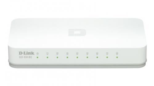 D-Link GO-SW-8E switch di rete Non gestito Fast Ethernet (10/100) Bianco cod. GO-SW-8E