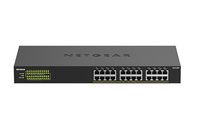 NETGEAR GS324PP Non gestito Gigabit Ethernet (10/100/1000) Supporto Power over Ethernet (PoE) Nero cod. GS324PP-100EUS