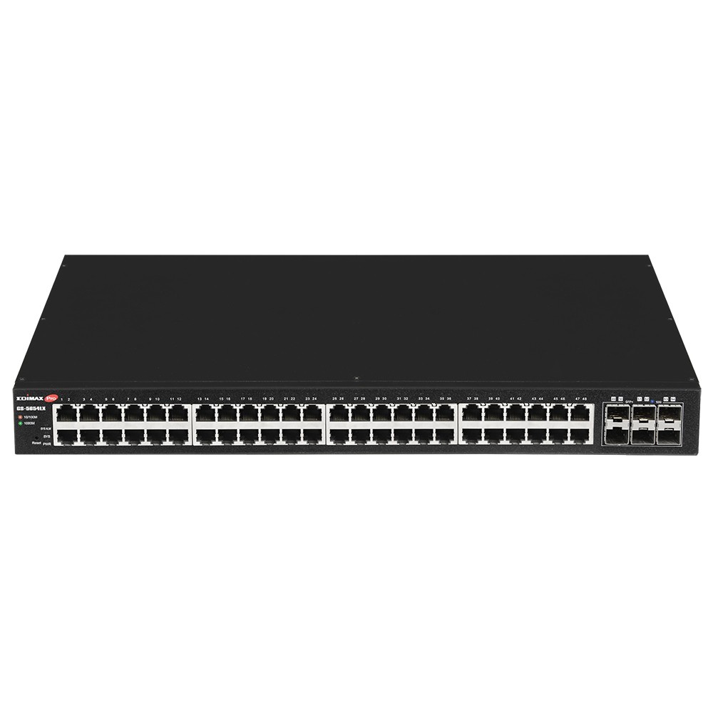 Edimax GS-5654LX switch di rete Gestito Gigabit Ethernet (10/100/1000) Nero cod. GS-5654LX