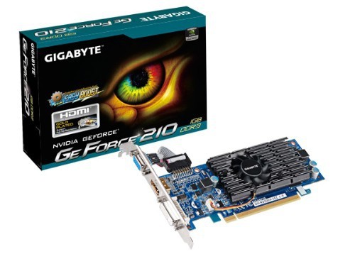 Gigabyte GV-N210D3-1GI scheda video NVIDIA GeForce 210 1 GB GDDR3 cod. GV-N210D3-1GI
