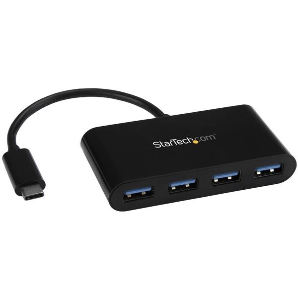 StarTech.com Hub USB 3.0 a 4 porte - USB-C a 4 USB-A - Alimentazione a bus cod. HB30C4AB