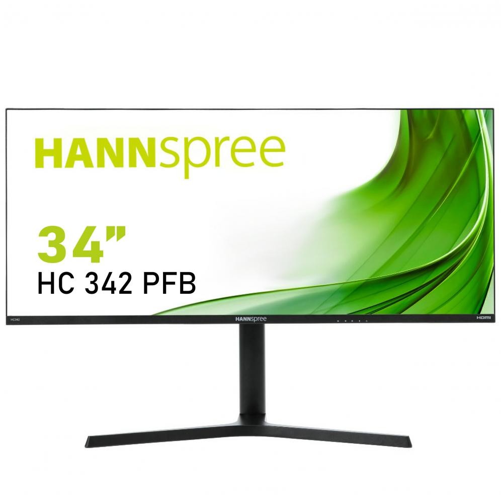 Hannspree HC 342 PFB 86,4 cm (34") 3440 x 1440 Pixel UltraWide Quad HD LED Nero cod. HC342PFB