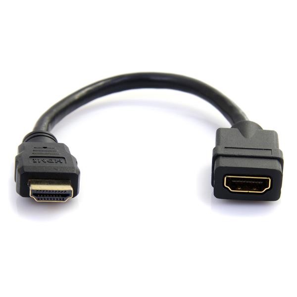 StarTech.com HDMIEXTAA6IN cavo HDMI 0,152 m HDMI tipo A (Standard) Nero cod. HDMIEXTAA6IN