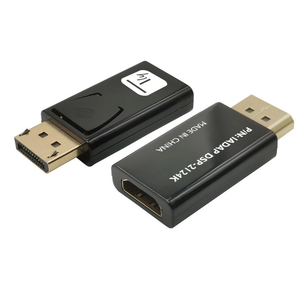 Techly Adattatore Convertitore da DisplayPort DP 1.2 a HDMI 4K 60Hz Nero - IADAP DSP-2124K