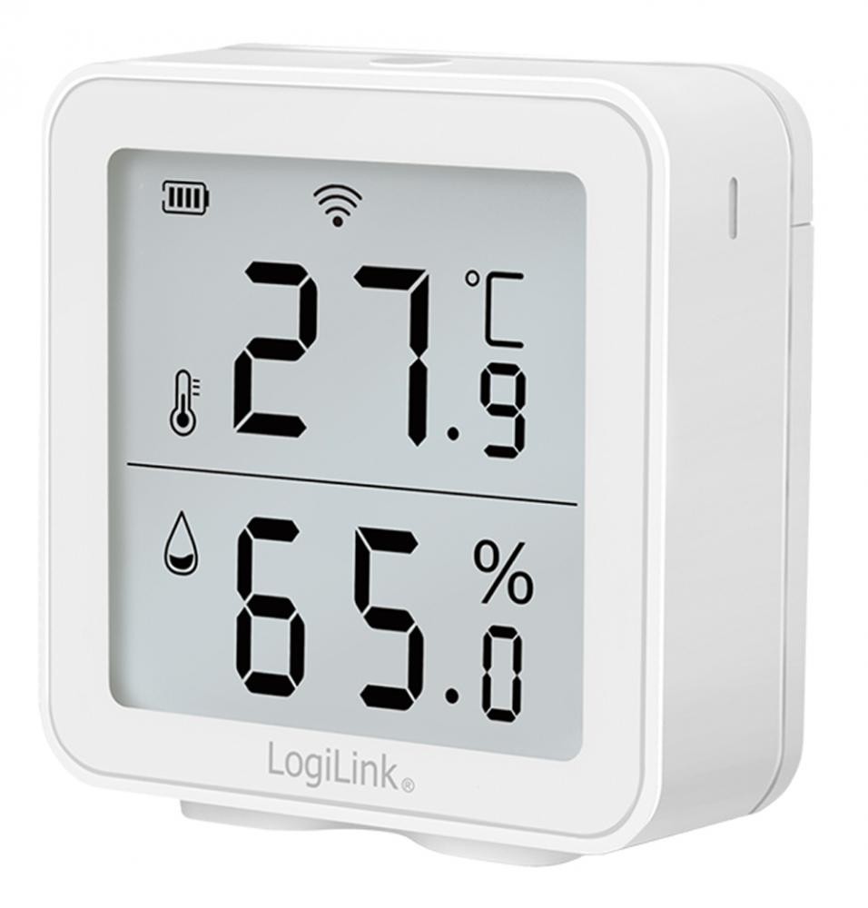 LogiLink Termoigrometro Wireless Monitoraggio Remoto Wi-Fi App Smart Life - I-AIR-TER