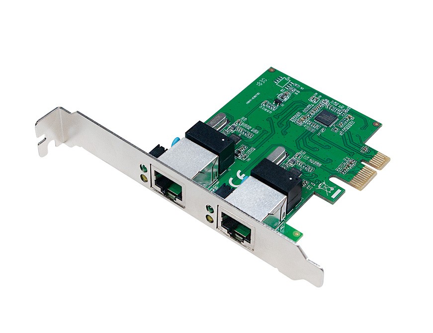 LogiLink Scheda di rete 2 porte Gigabit PCI Express - ICC X-GIGA-2LAN
