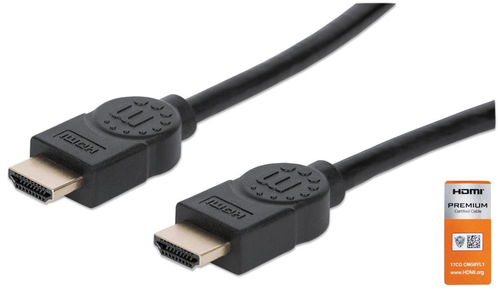 Manhattan Cavo HDMI High Speed con Ethernet Premium 1m - ICOC HDMI-4-010M
