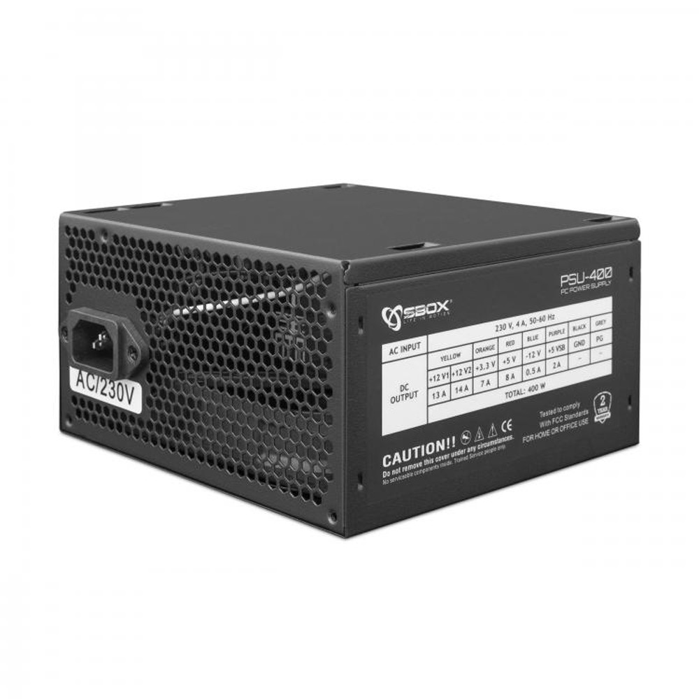SBOX Alimentatore per PC 400W ATX Ventola 12cm - ICSB-PSU400