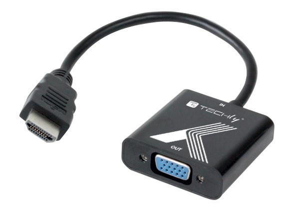 Techly Convertitore e Adattatore da HDMI a VGA - IDATA HDMI-VGA2P
