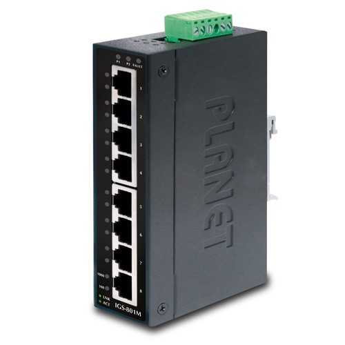 PLANET IGS-801M switch di rete Gestito L2/L4 Gigabit Ethernet (10/100/1000) 1U Blu cod. IGS-801M
