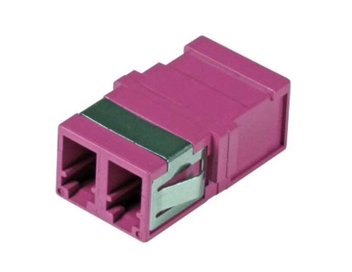 OEM Adattatore a Bussola Keystone LC Duplex Multimodale OM4 Fucsia - ILWL-ADAP-KEYLC4