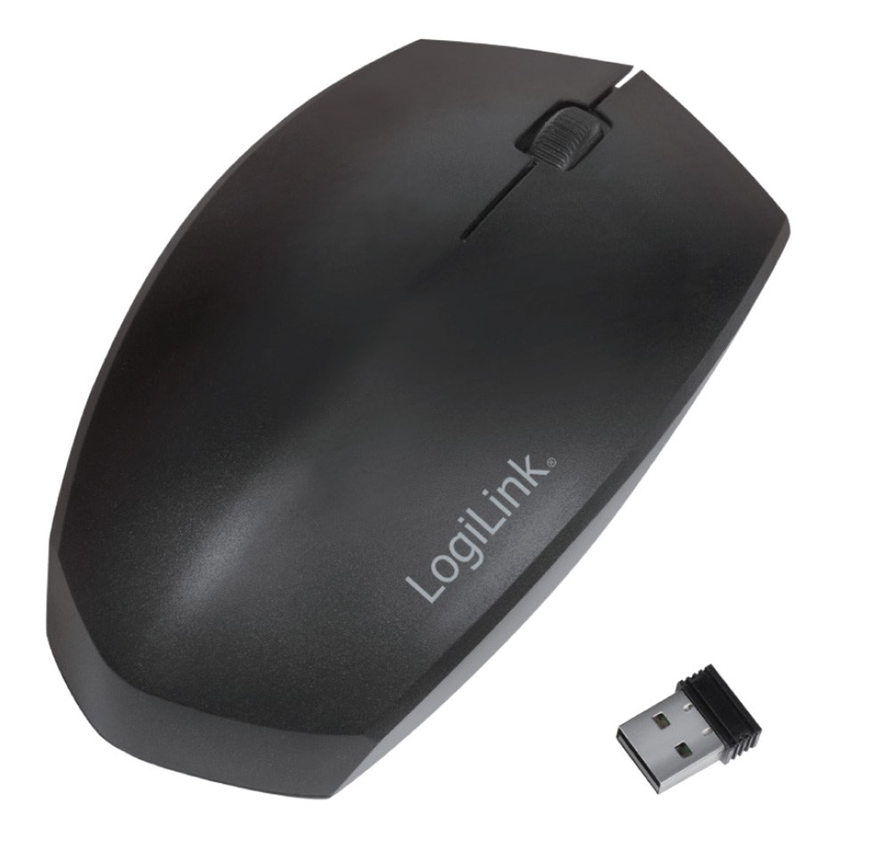 LogiLink Mouse Bluetooth v4.2 Wireless 2.4GHz Dual-Mode 1200 dpi Nero - IM 191-BTW-B
