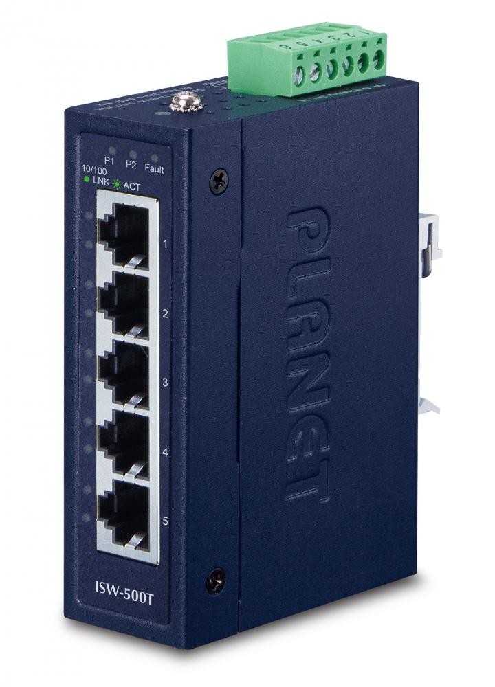PLANET ISW-500T switch di rete Non gestito Fast Ethernet (10/100) Blu cod. ISW-500T