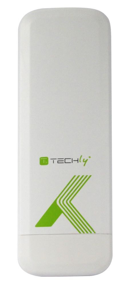 Techly CPE Punto-Punto 300Mbps a 5.8GHz 15dBi cod. I-WL-CPE880