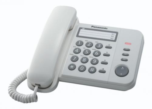 Panasonic KX-TS520EX1W telefono Identificatore di chiamata Bianco cod. KX-TS520EX1W