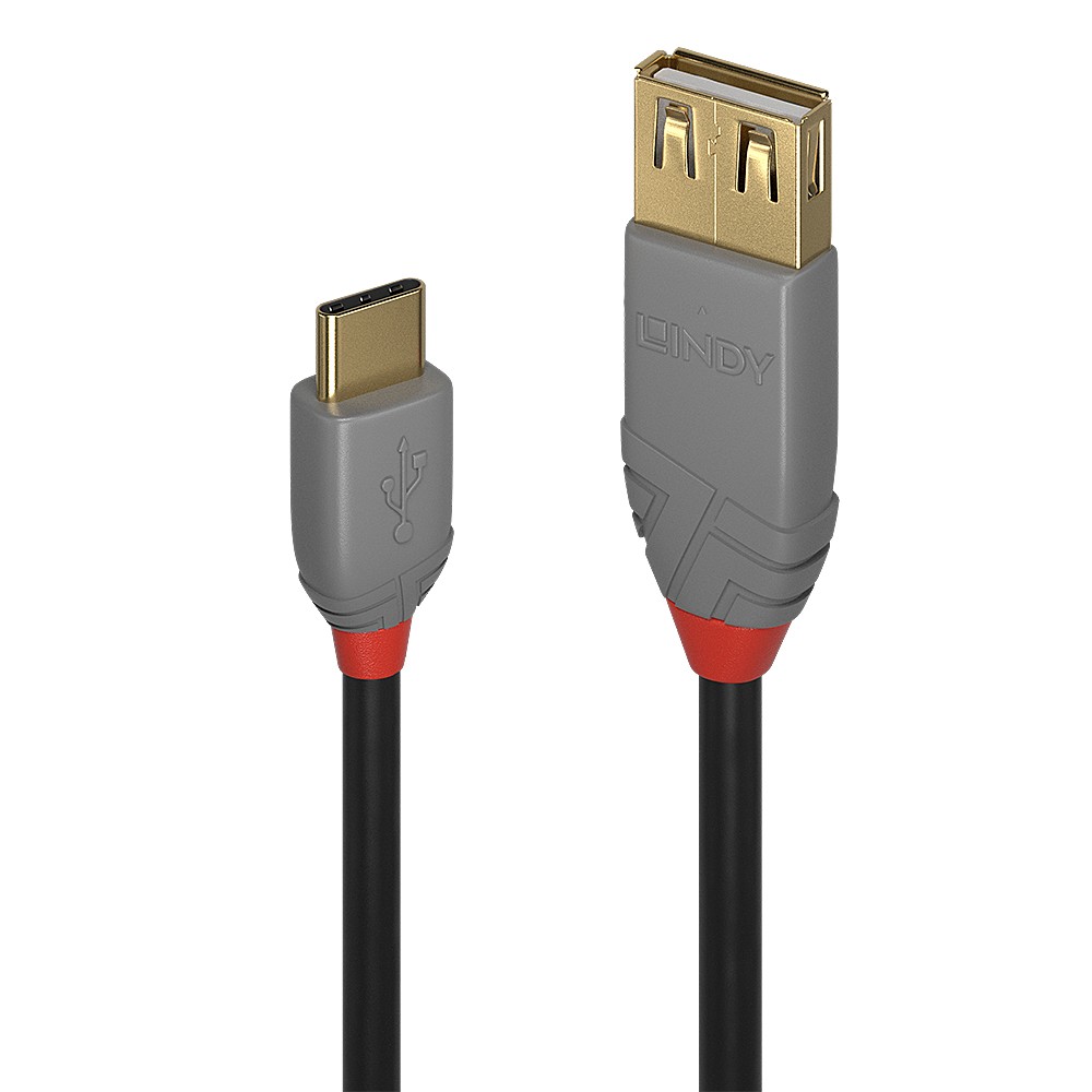 Lindy 36897 cavo USB 0,15 m USB 2.0 USB A USB C Nero, Grigio cod. LINDY36897