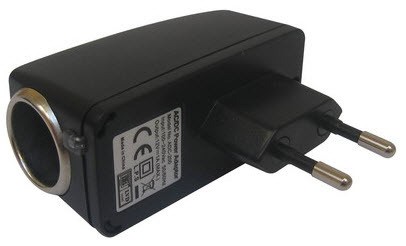 Mediacom USB adapter 220v/Car12v adattatore e invertitore Auto Nero cod. M-H220C12