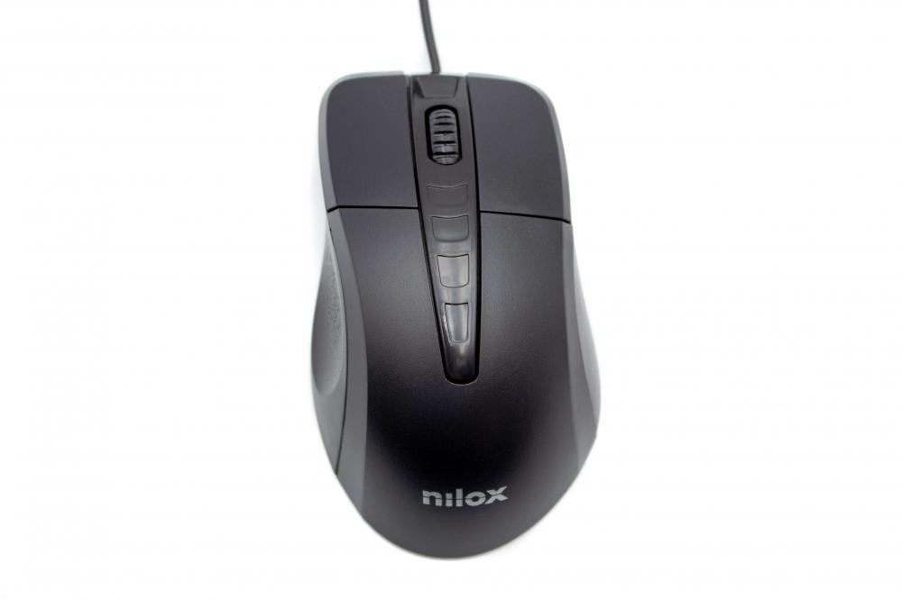 Nilox MOUSB1001 mouse Mano destra Ottico 1000 DPI cod. MOUSB1001