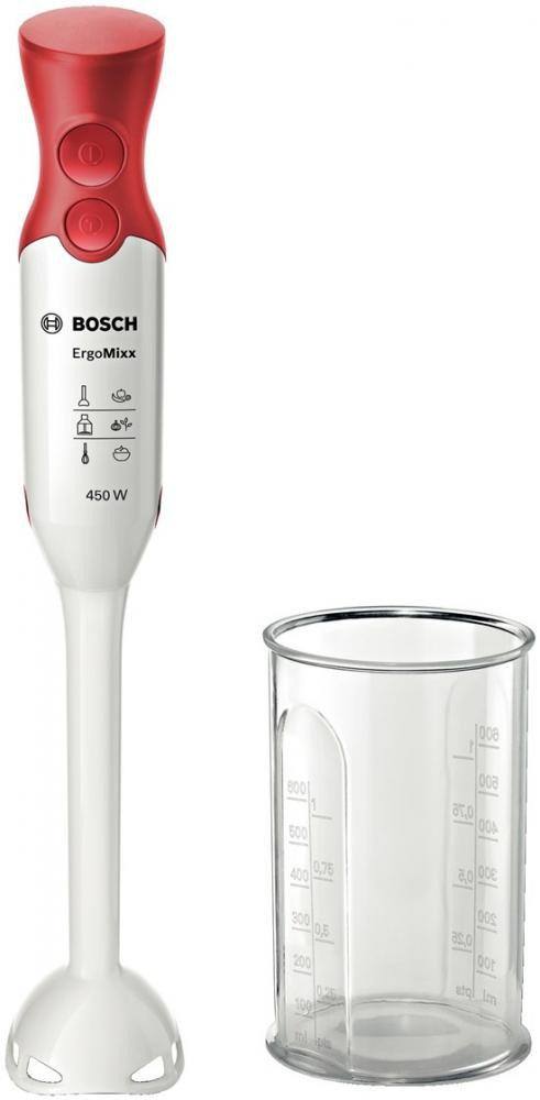 Bosch MSM64010 frullatore Frullatore ad immersione 450 W Rosso, Bianco cod. MSM64010