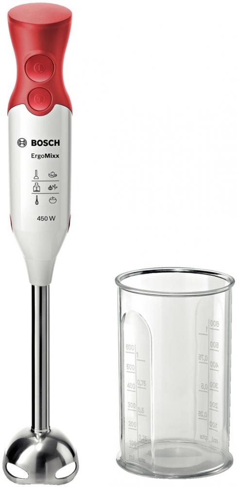 Bosch MSM64110 frullatore Frullatore ad immersione 450 W Rosso, Bianco cod. MSM64110