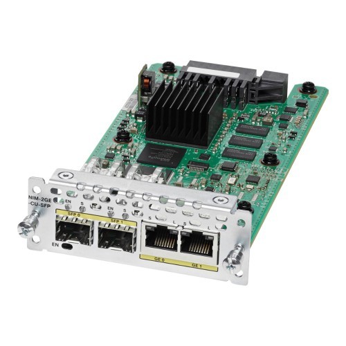 Cisco NIM-2GE-CU-SFP= modulo del commutatore di rete Gigabit Ethernet cod. NIM-2GE-CU-SFP=
