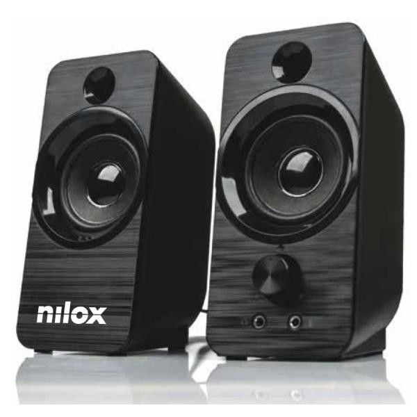 Nilox CASSE ACUSTICHE PC 6W altoparlante 1-via Nero Cablato 3 W cod. NXAPC02