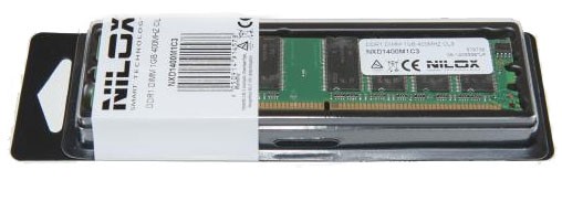 Nilox 1GB PC-3200 memoria 1 x 1 GB DDR 400 MHz cod. NXD1400M1C3