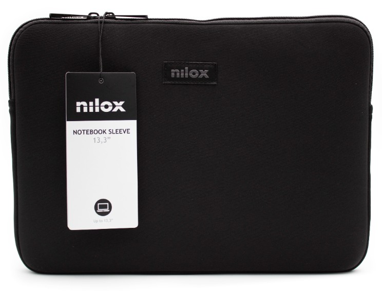 Nilox NXF1301 borsa per laptop 33,8 cm (13.3") Custodia a tasca Nero cod. NXF1301