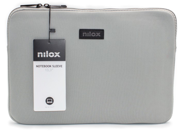 Nilox NXF1302 borsa per laptop 33,8 cm (13.3") Custodia a tasca Grigio cod. NXF1302